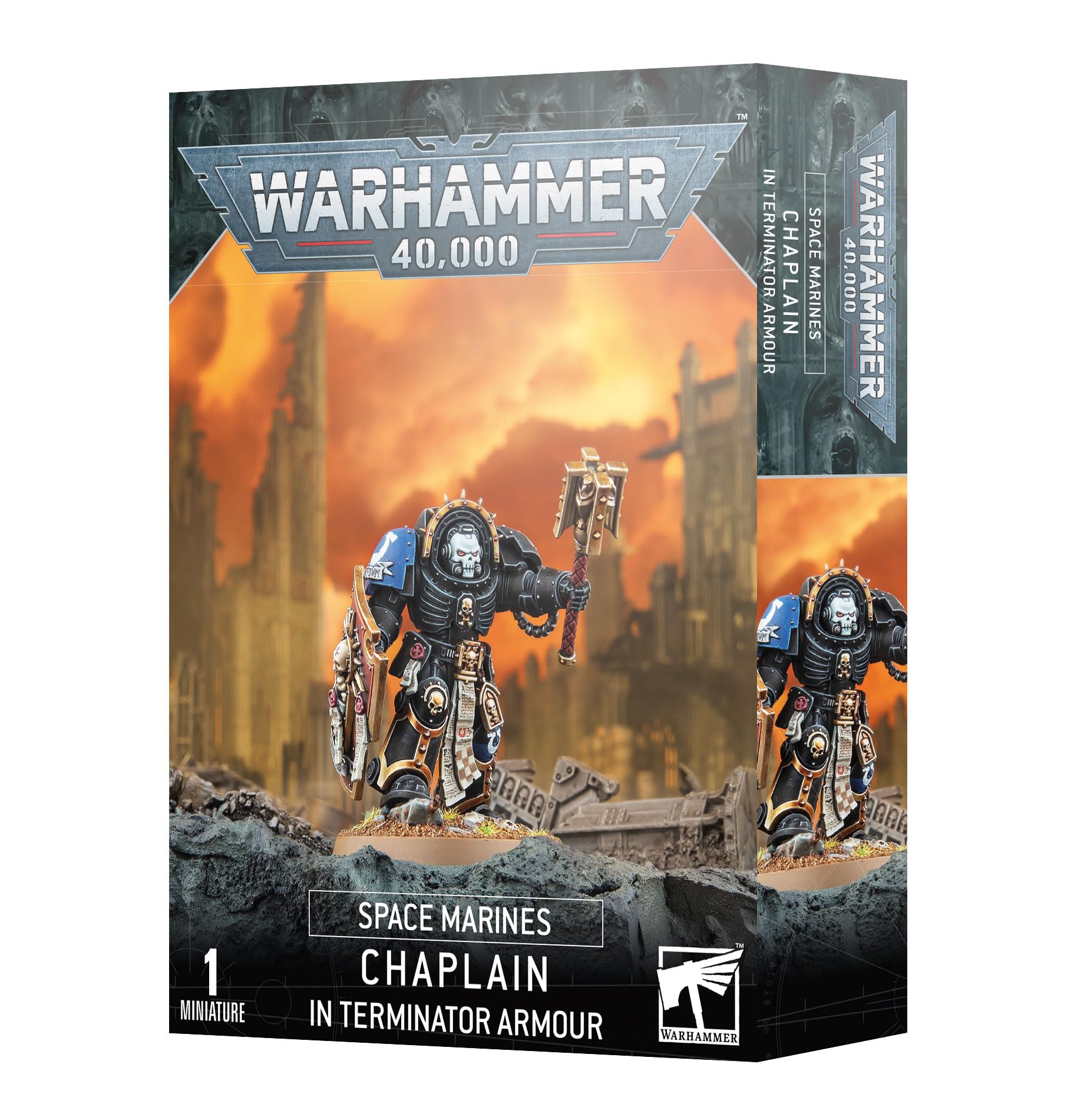Games Workshop - Warhammer 40,000 - Space Marines: Chaplain In Terminator Armour (2023 Edition)