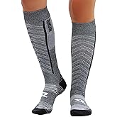 Zensah Featherweight Compression Socks - Ultra-Lightweight Running Compression Socks for Women, Men