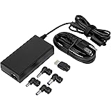 Targus 90W AC Semi-Slim Universal Laptop Charger with 6-Foot Cable, Includes 5 Power Tips Compatible with Major Brands: Acer, ASUS, HP, Compaq, Dell, Toshiba, Gateway, IBM, Lenovo, Fujitsu (APA90US)