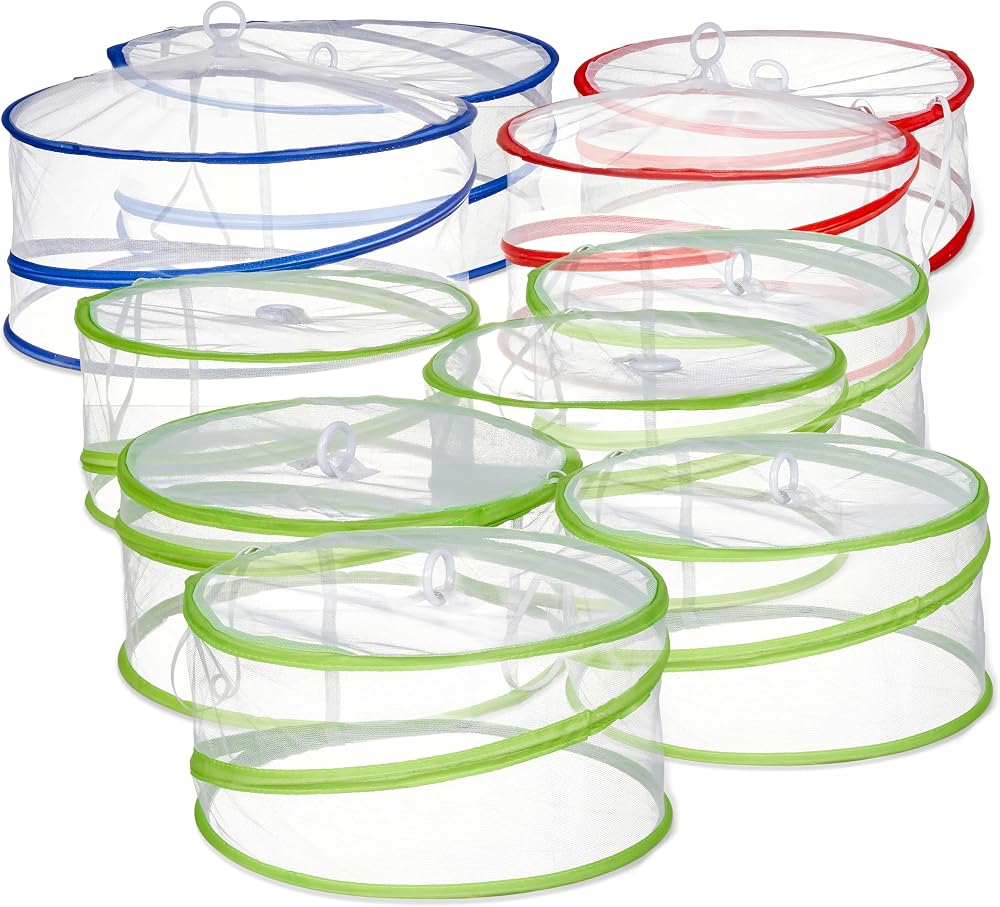 Bramble Collapsible Pop-Up Mesh Food Dome Covers 3 Sizes 10 Pack