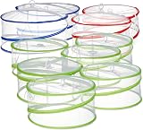 Bramble Collapsible Pop-Up Mesh Food Dome Covers 3 Sizes 10 Pack