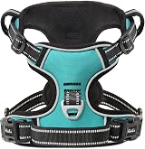 HEELE Dog Harness Small No Pull Reflective Turquoise adjustable S view 2