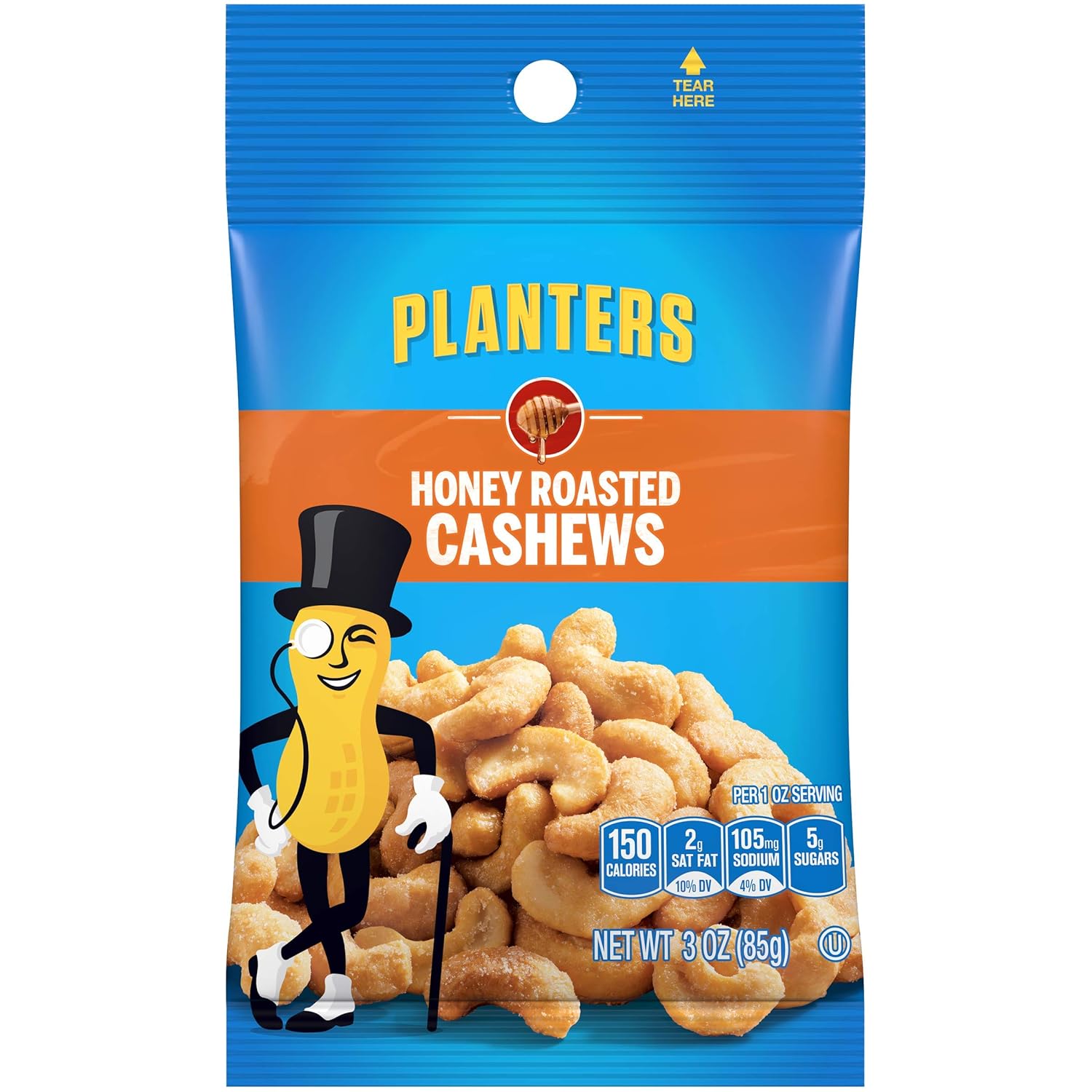 Planters Honey Roasted Cashew Big Bag 3 Ounce Cooking And Baking