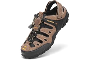 Mishansha Mens Womens Hiking Sandals Adjustable Closed Toe Water Sandals Lightweight Non-Slip Outdoor Sport Sandal for Trail 