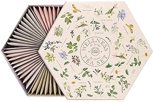 ACORUS Wellness Tea Set – Natural Herbal Tea Variety Pack, Gift Set of 6 Different Teas, 60 Bags Individually Wrapped, Herbal Sampler Box, Harmonious Balance of Taste & Aroma