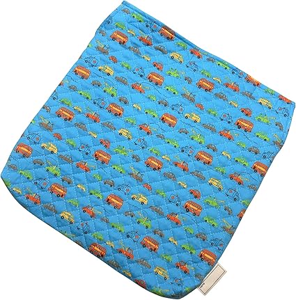Amazon Co Jp 座布団カバー 男の子 ゴムなし キルティング 横32cm 縦35cm 厚み 3 5cm 幼稚園 保育園 子供 いろんなくるま ライトブルー ベビー マタニティ