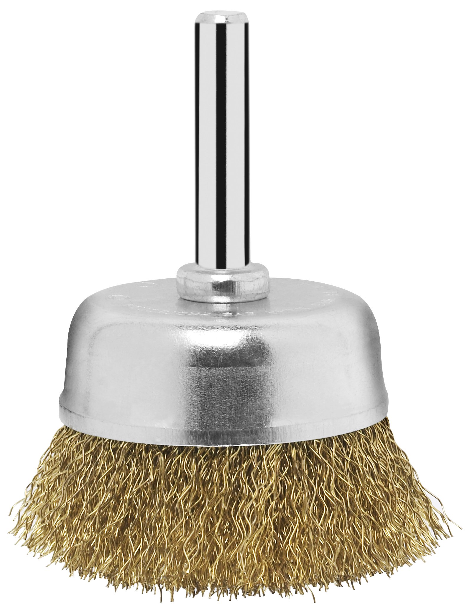 Bosch 2609256516 6 x 50 mm Wire Cup Brush Crimped Wire Shank (Brass-coated)