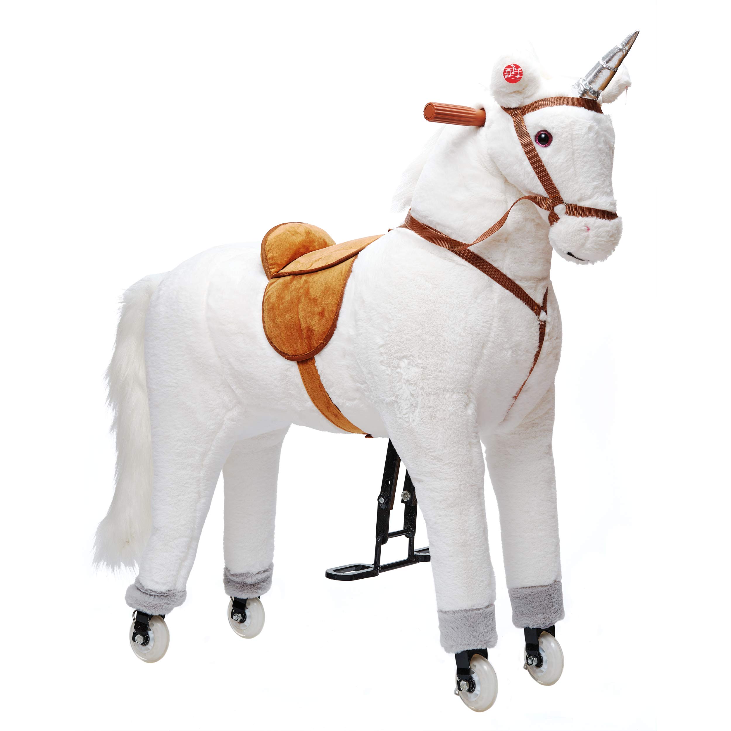 spielzeug pferd mit rollen Mua Pink Papaya XXL Reitpferd auf Rollen Einhorn Estrella, 90cm
