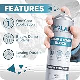 Polar Damp & Stain Block Spray 2x500ml Matt White Anti Mould Primer view 4