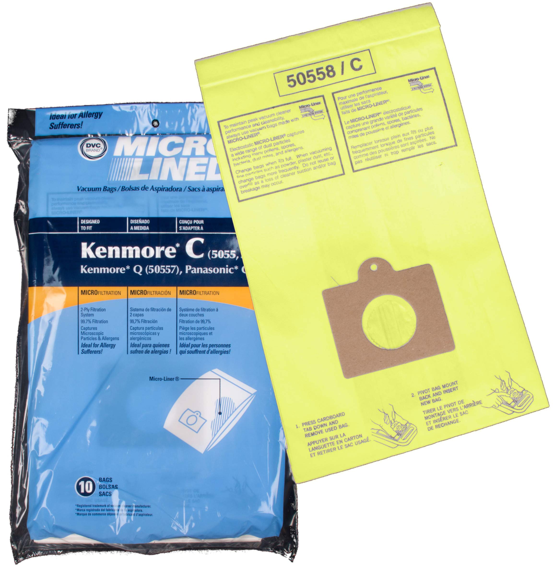 Products Kenmore 5055/50558 Micro Lined Paper Vacuum Bag, 10-Pack