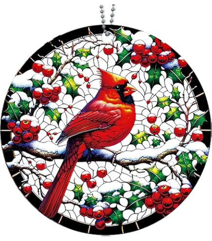 Adorno De Pájaro Cardenal Rojo, Adorno Colgante Conmemorativo, Adorno