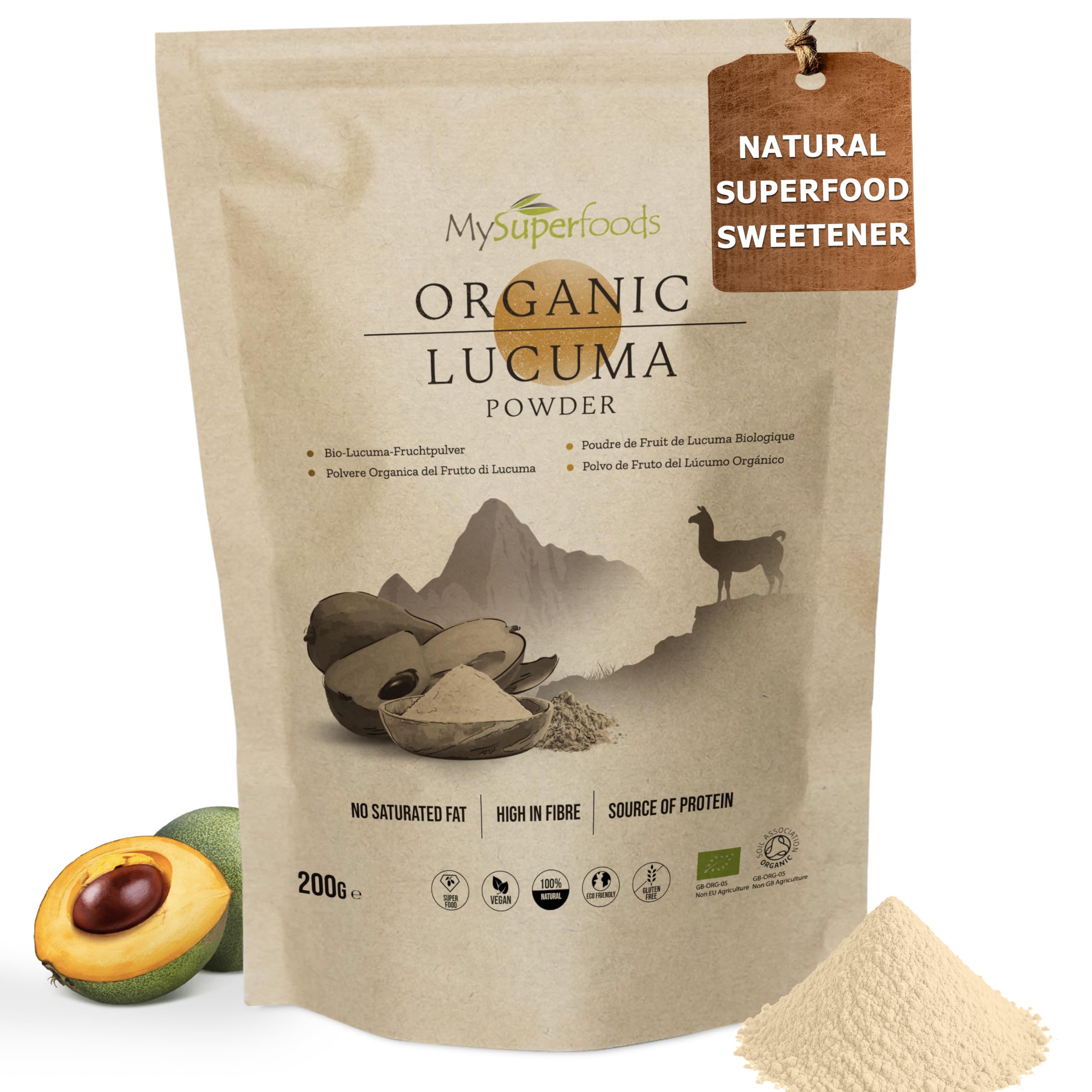 MySuperfoods Organic Lucuma Powder 200g, Natural Source of Antioxidants