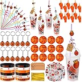 Weysat 184 Pcs Basketball Party Favors Party Supplies with Cup Straw Stress Ball Keychain Sticker Bracelet Whistle Thank You Tags for Birthday Decorations(Basketball)