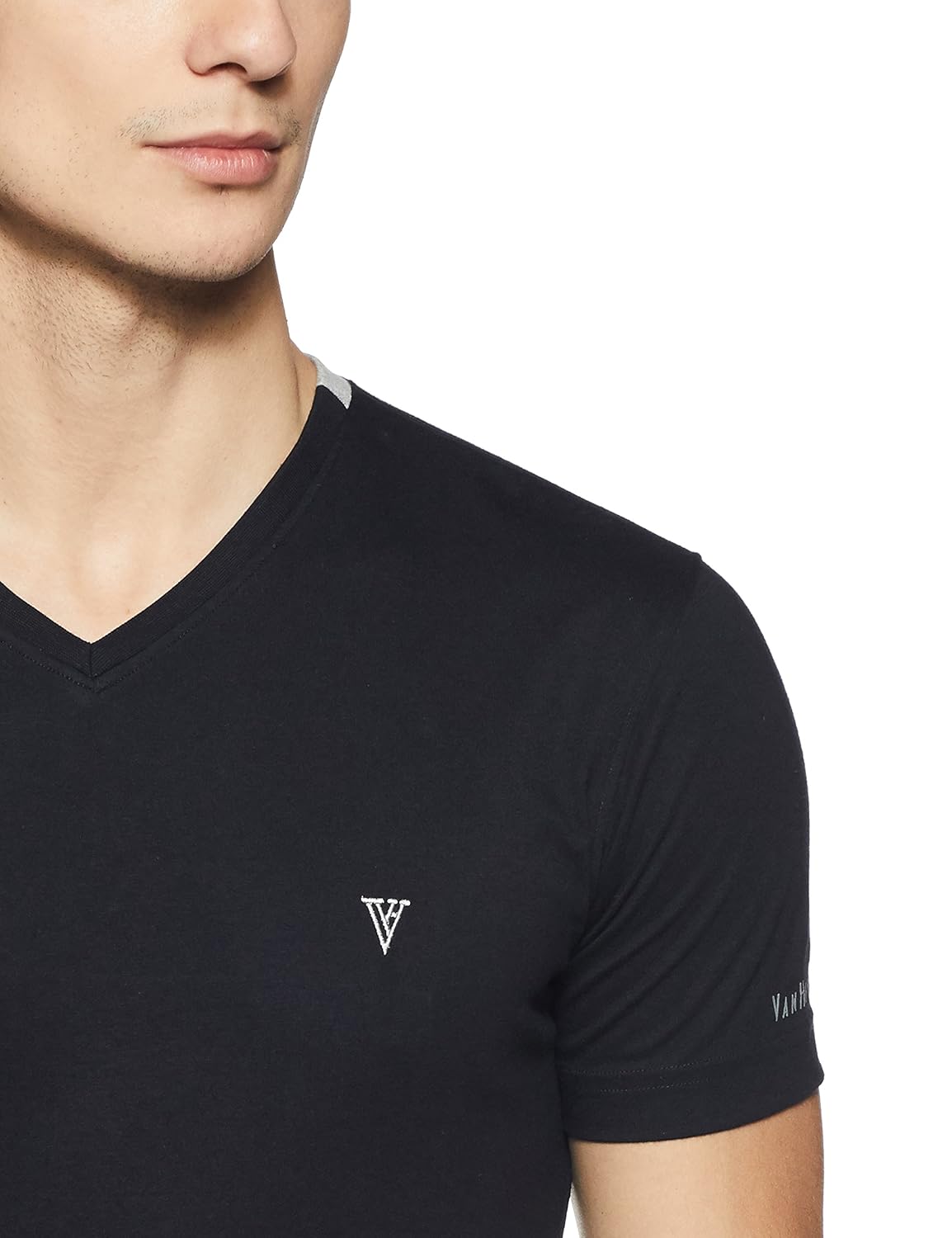 van heusen men's v-neck cotton t-shirt