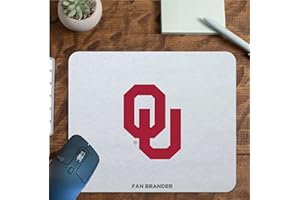 Fan Brander NCAA Mousepad for Home, Office, and Gaming (Oklahoma Sooners Mouspad)