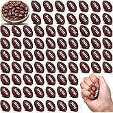 Jerify 250 Pack Mini Footballs Stress Balls Bulk 1.4 Inch Small Soft Foam Sports Balls Fidget Toys for Adults Goodie Bag Stuffers for Birthday Sports Carnival Party Favors(Dark Brown,1.46 x 0.98 Inch)