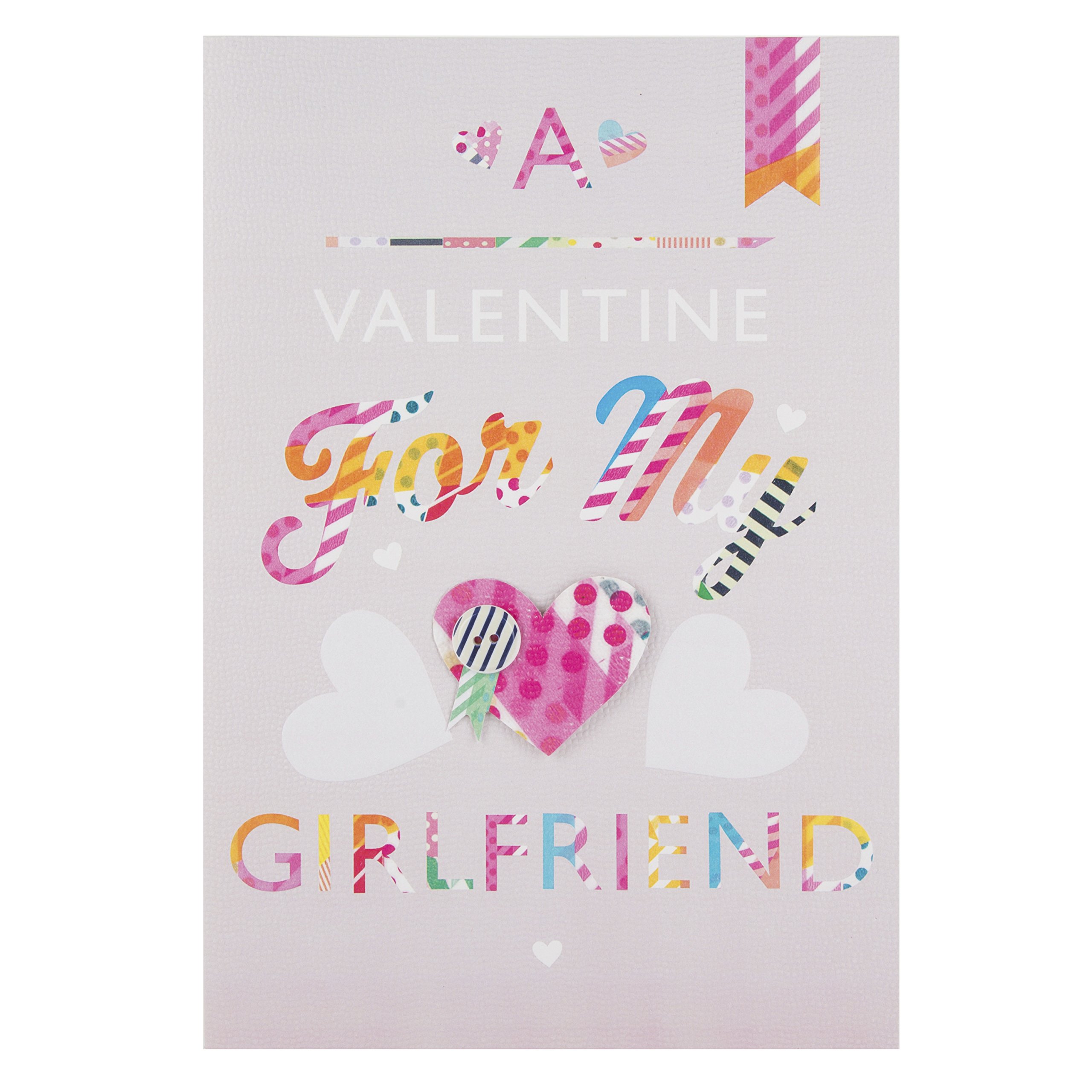 Hallmark Valentine's Day Card for Girlfriend 'Any Time Any Place' - Large