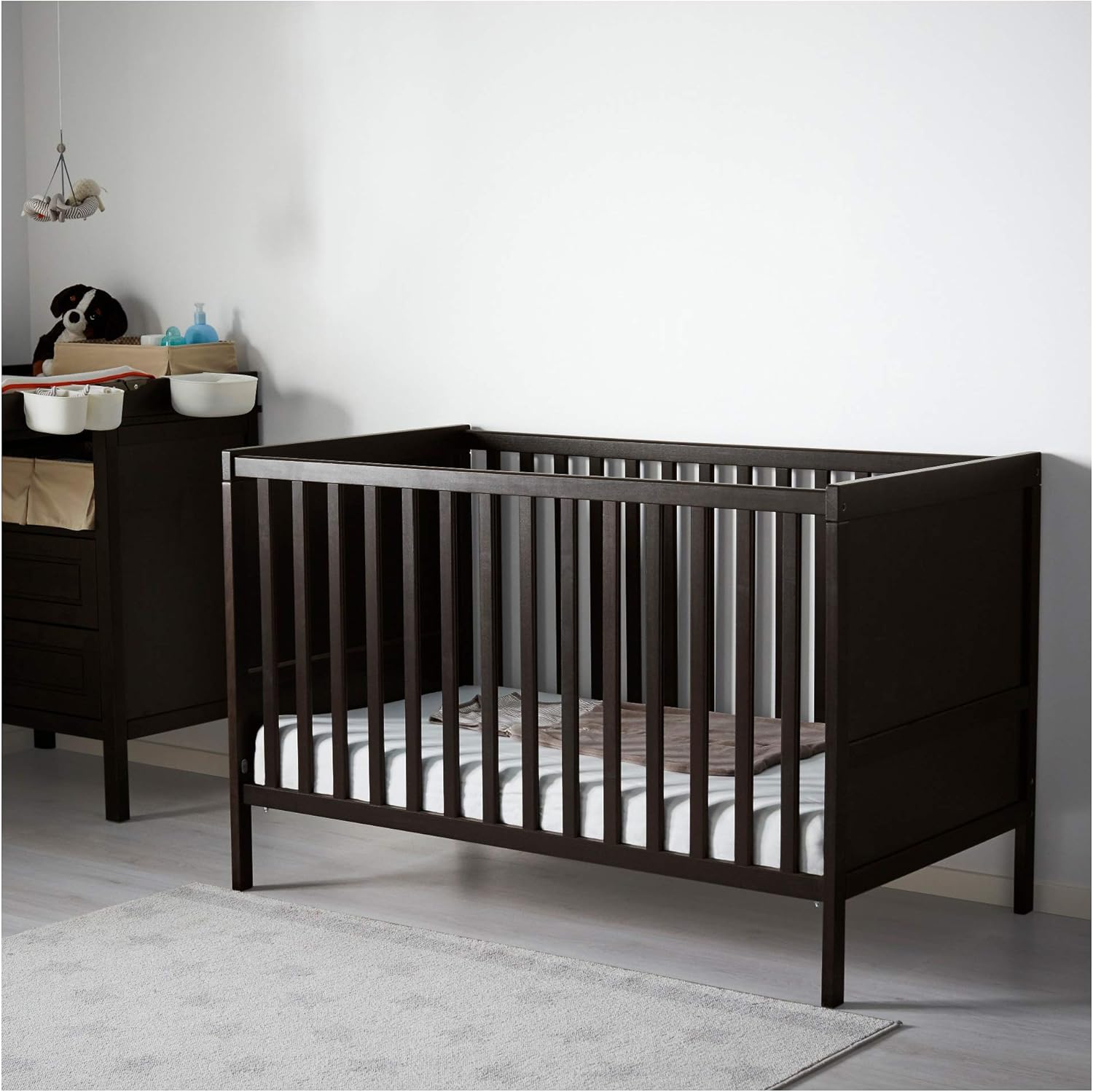 ikea black crib