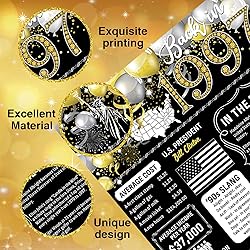 28th Birthday Black Gold Party Decoration Back in