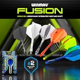 WINMAU Fusion Integrated Flight and Shaft System No.2 Shape Black Intermediate view 6