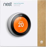 Google Nest Learning Thermostat 3rd Gen Stainless Steel Smart Thermostat view 2