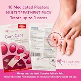 Carnation Footcare Corn Caps x10 Salicylic Acid Paste Corn Removal Pressure view 3