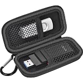 USB Flash Drive Case for SanDisk for Samsung, for SD/SDXC/SDHC Memory Cards | for Buffalo External 1.0TB Portable SSD, Mini Electronic Accessories Organizer, Office/Travel Use, Thumb Drive Bag Only