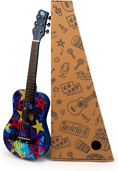 CB SKY 30 inch Junior Acoustic Guitar for Beginners Starry