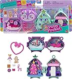 Polly Pocket Mini Toys, Holiday Stackable Compact