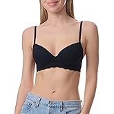 Tommy Hilfiger Womens Lightly Lined Mesh Balconette Bra with Underwire