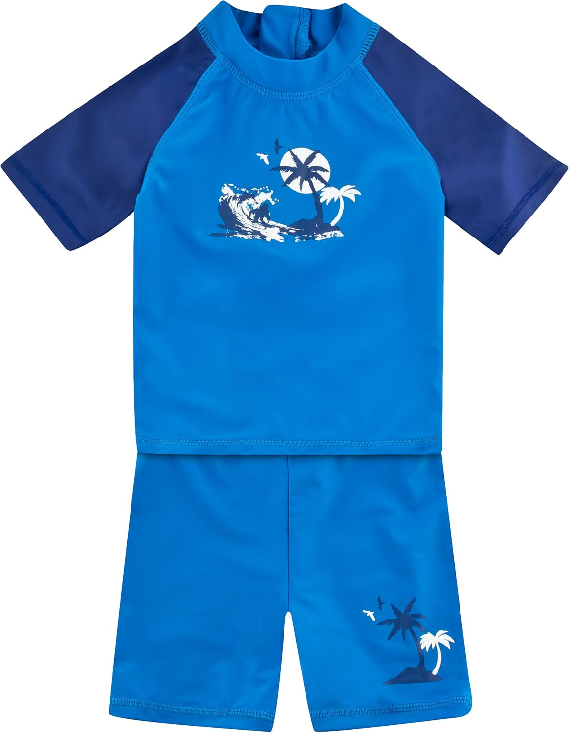 Costume Da Bagno Bambino Con Protezione UV 50+ - Set Di 2 Pezzi, Certificato Oeko-Tex, Blu O Turchese - Foto 8