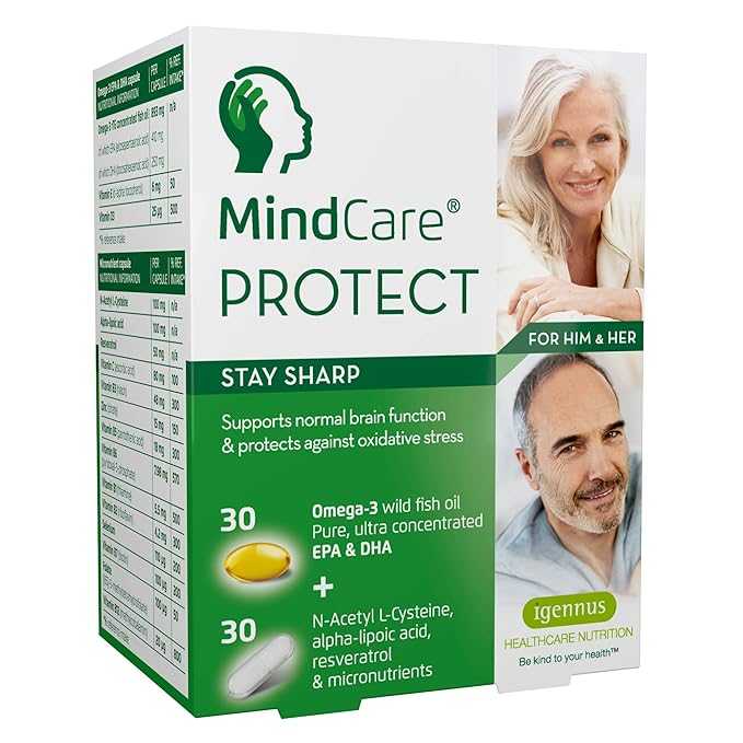title=MindCare PROTECT, mente acuta- integratore per cervello attivo e per la memoria-