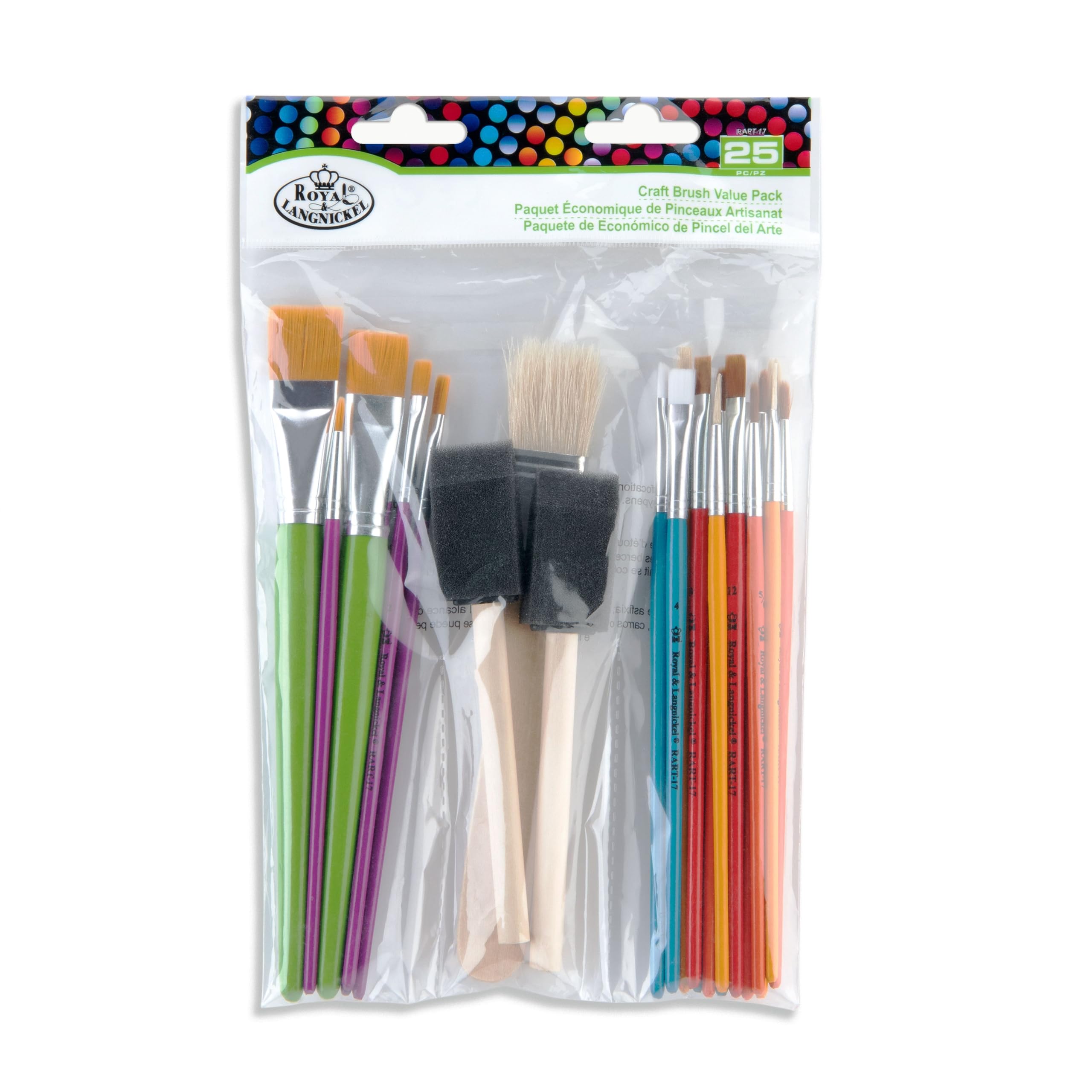 Royal and Langnickel RART-17 Craft Brush Value Pack (Pack of 25)