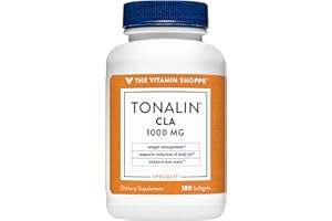 The Vitamin Shoppe Tonalin CLA 1000mg Softgel, Conjugated Linoleic Acid 740mg from Safflower Seeds - Supports Reduction of Body Fat (180 Softgels)