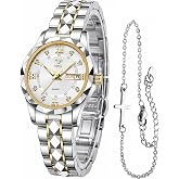 Vetra Watches for Women Ladies Luxury Waterproof Dress Wrist Watch | Small Dial Watch,Diamond,Stainless Steel,Business,Fashion,Day Date,Luminous,Gift for women