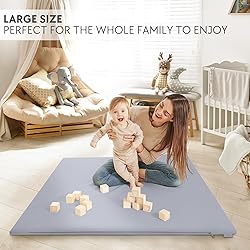 Stylish Vegan Leather Baby Play Mat - Soft, Easy to