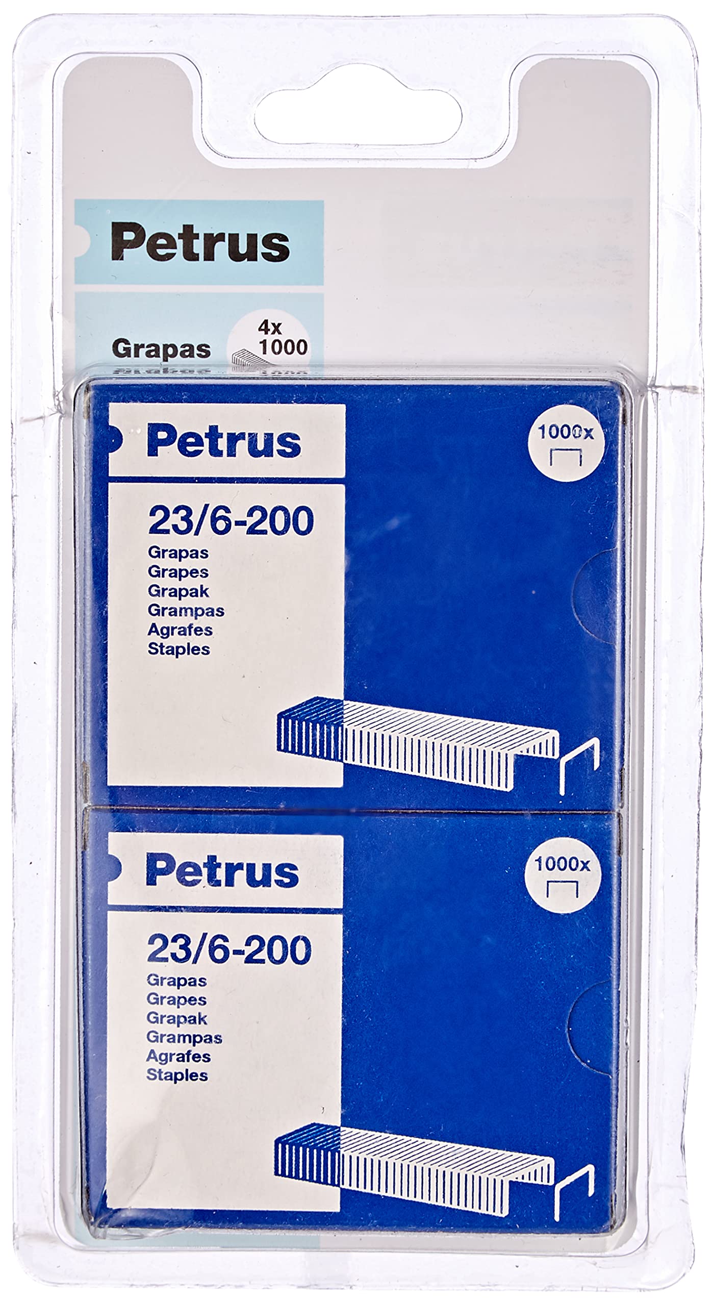 Petrus 55782 – Pack of 1000 Staples 23/6, 6 mm