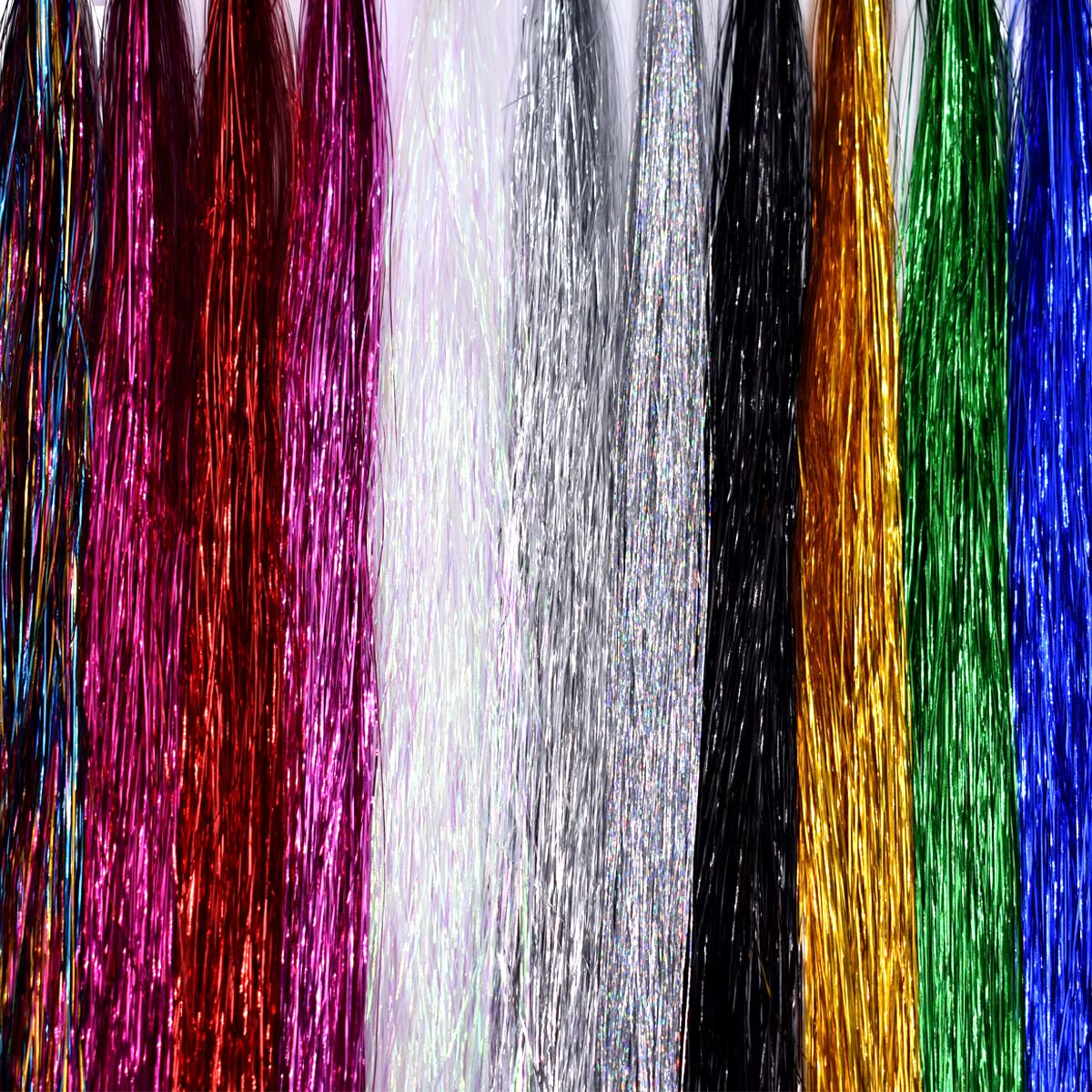 10 Random Colors 0.28mm in Width Flash Line for Flies Making
