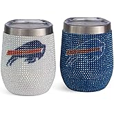 The Memory Company Officially Licensed NFL - 2-Pack Home/Away Leopard SS Stemless Wine Tumblers
