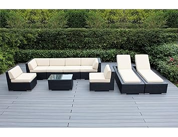 Amazon.com: Ohana 80-Piece Outdoor Patio Furniture Sectional Sofa and ...