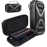 SUPCASE Pro Edition for Nintendo Switch 2 Carrying Case 2025, [12 Game Card Storage] [Military-Grade Protection] Spacious Portable Hard Shell Travel Bag for Switch 2 Console & Accessories, Black