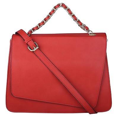 BCBGMAXAZRIA Womens Satchel (Red)