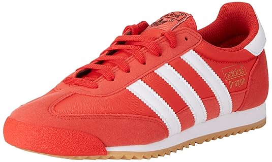 adidas Herren Dragon Og Laufschuhe Rot Weiß