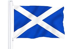 G128 Scotland Scottish Flag 3x5 Ft | LiteWeave Pro Series 150D Polyester | Indoor/Outdoor Country Flag with Vibrant Colors & 