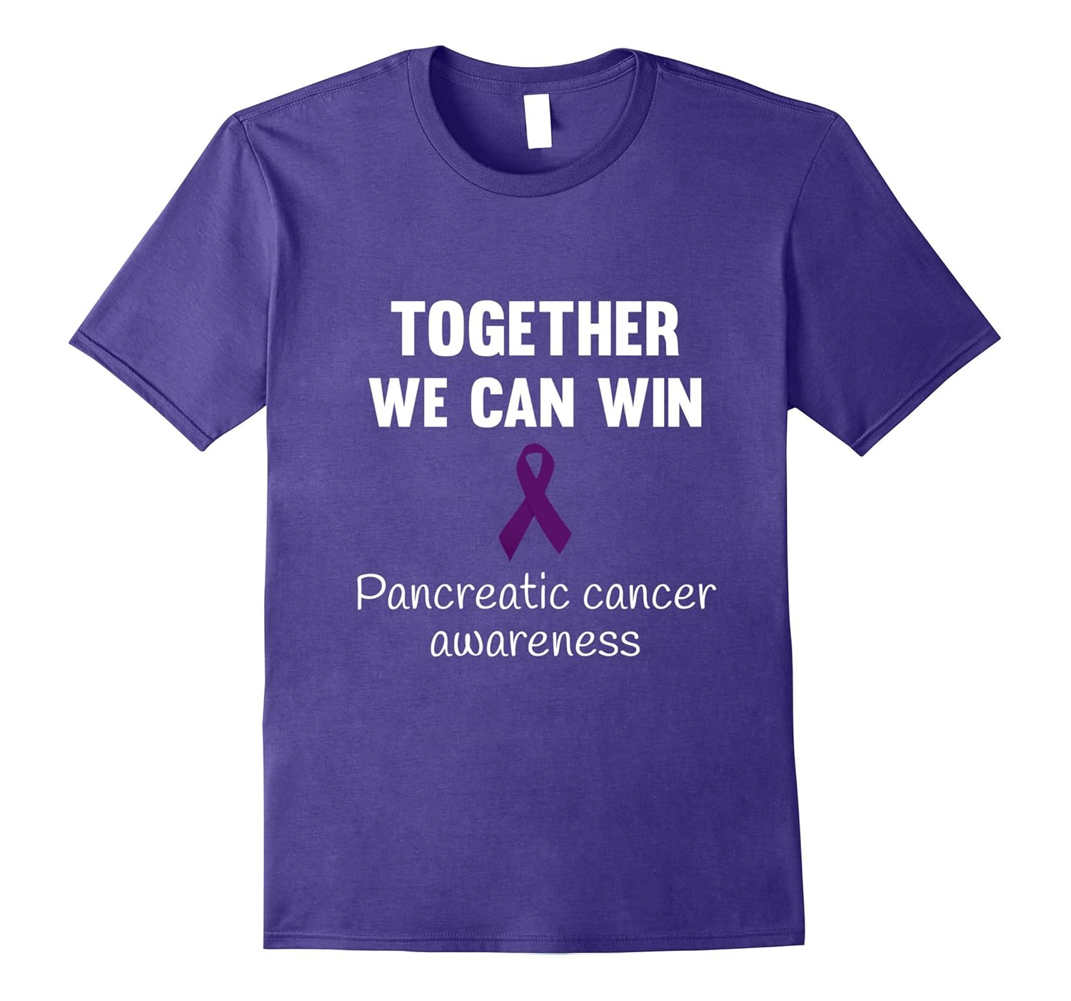 Pancreatic cancer awareness Purple ribbon T Shirt Men Women-ANZ