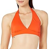 Amazon Essentials Women's Light-Support Tie Halter Bikini Swimsuit Top (Available in Plus Size)