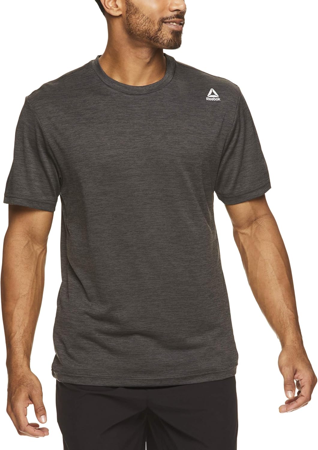 Reebok Men's Supersonic Crewneck Workout T-Shirt Designed with Performance Material: Clothing
