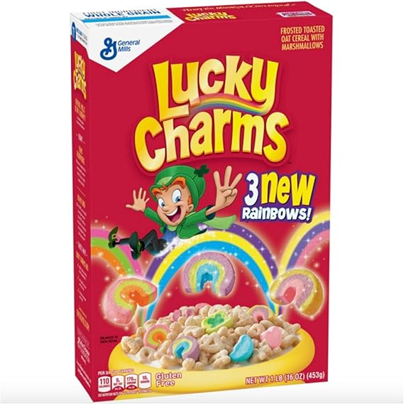Lucky Charms Gluten Free Cereal 453g Box 1 Amazon Co Uk Grocery