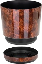 KORAD Wood Effect Indoor Plant Pots with Saucer 18 cm 7 in 6 Sizes 25 Colors view 9