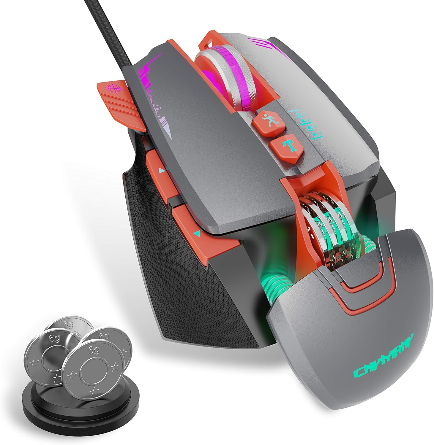 CNYMANY Gaming Mouse Wired Ergonomic Game USB Amazon.co.uk Electronics